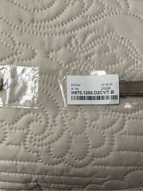 Patek Philippe beige leather watch strap